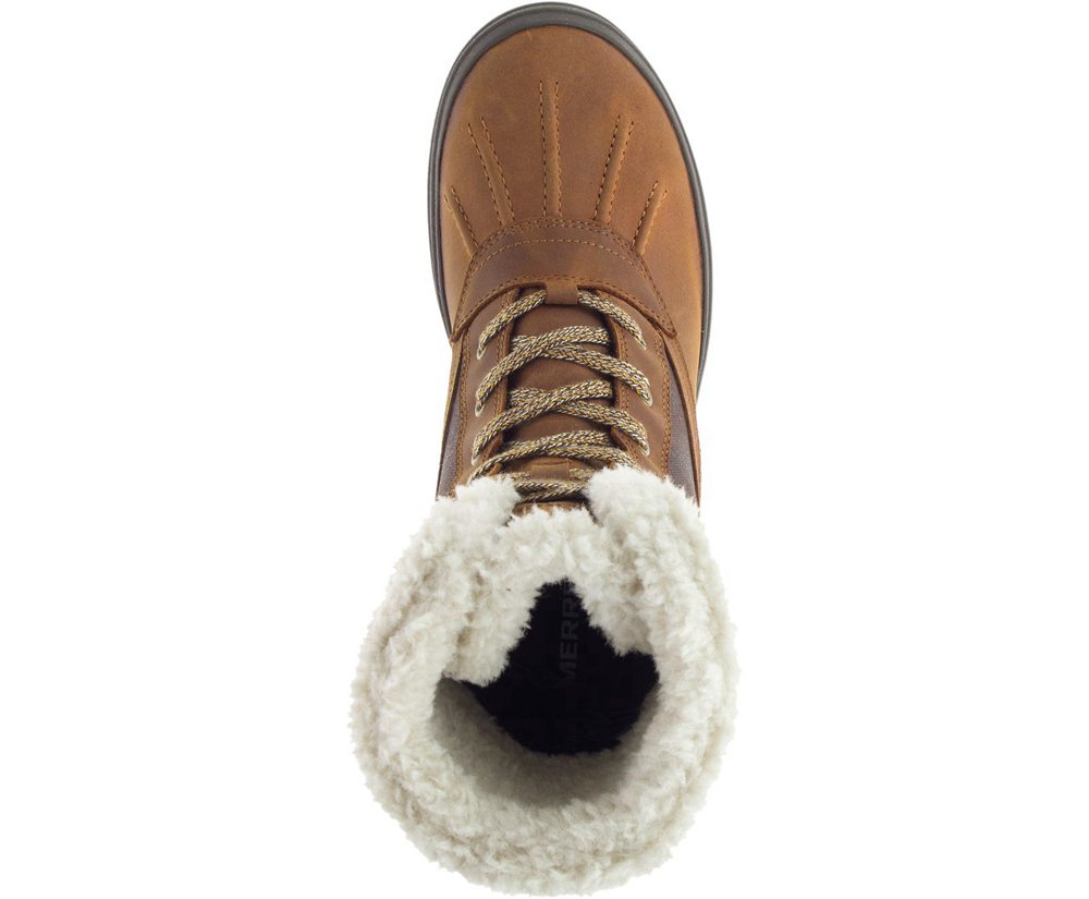 Merrell Støvler Dame - Haven Mid Lace Polar Waterproof - Brune - RZY874602